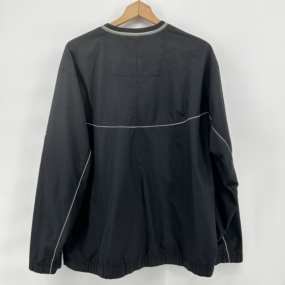 Nike Golf Clima-FIT Windbreaker Mens L Black V Neck‎ ASU Pullover Athletic - Picture 6 of 9